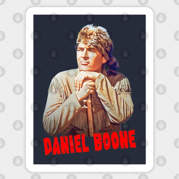 Daniel Boone - Frontier Hero - 60s Adventure Tv Series Sticker by wildzerouk